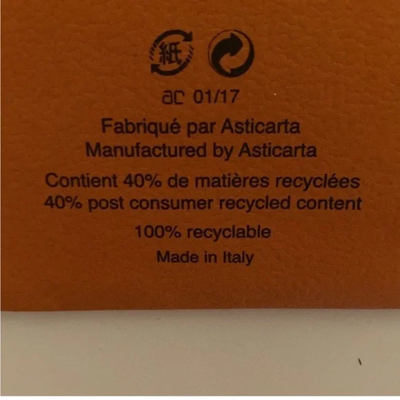 Hermes Gift Shopping Bag orange and black excellent condition - Picture 3 of 6